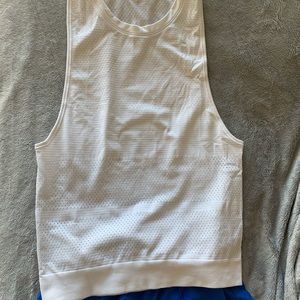 White Lululemon Mesh Tank